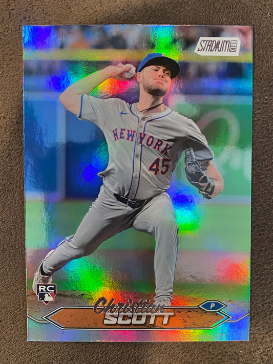 Christian Scott - 2024 Topps Stadium Club - Rainbow Foil /25 - Mets