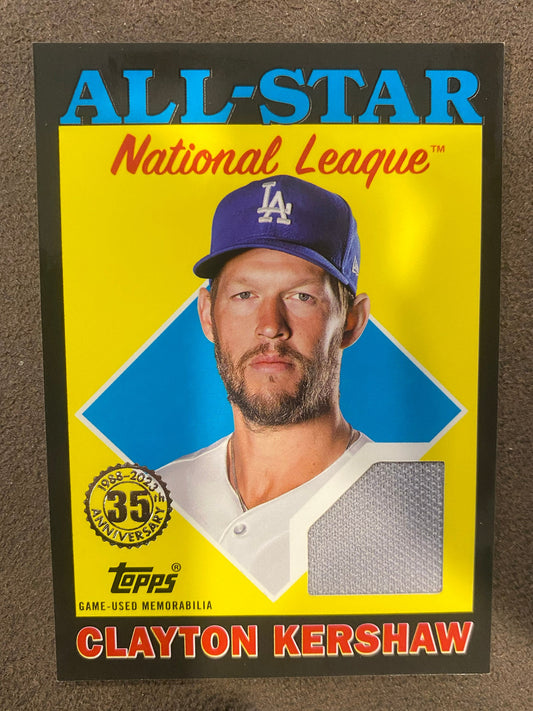 Clayton Kershaw - 2023 Topps Series 2 - All-Star BLACK Game-Used RELIC /199 - Dodgers