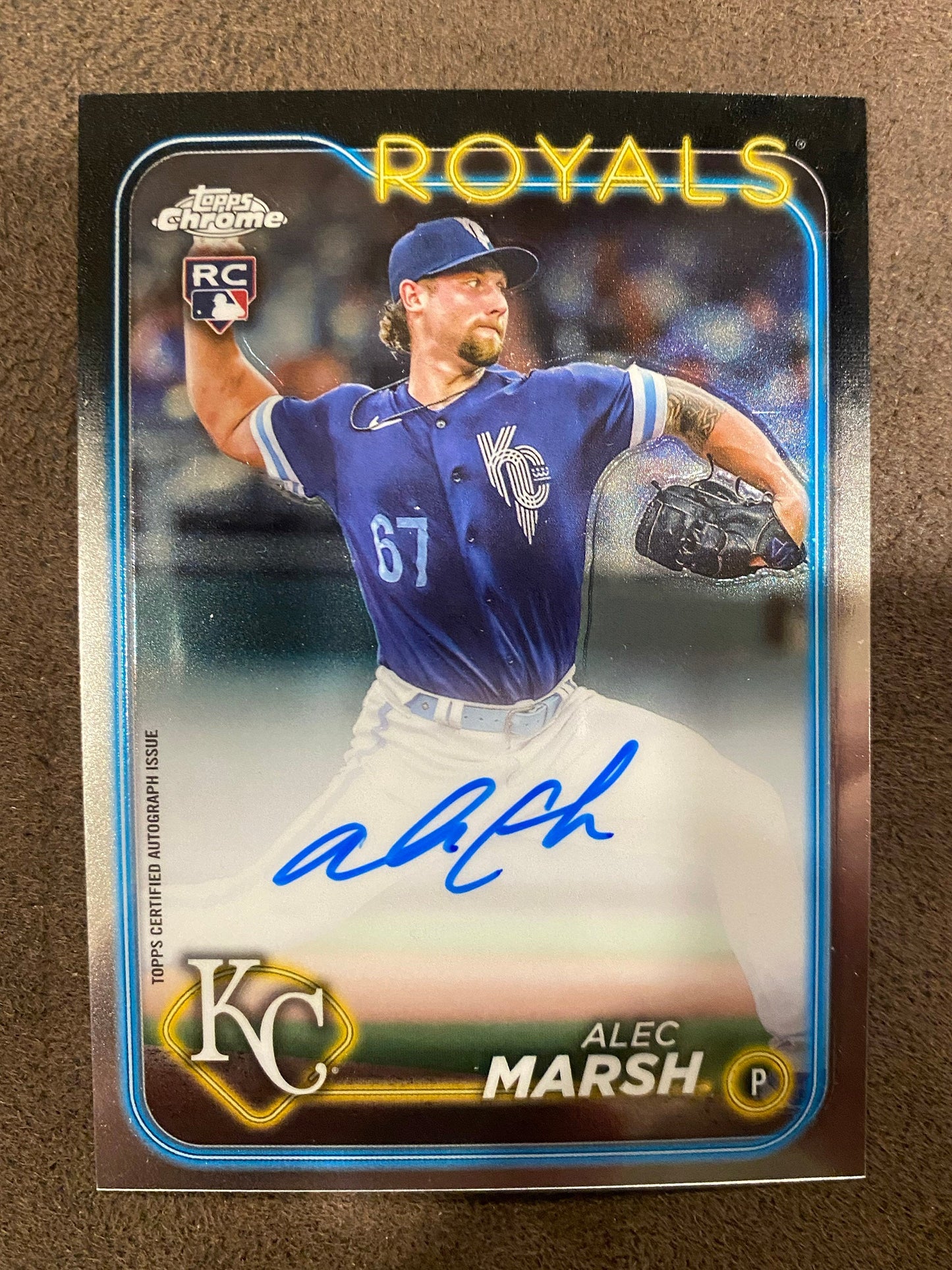 Alec Marsh - 2024 Topps Chrome - Base AUTO - Royals
