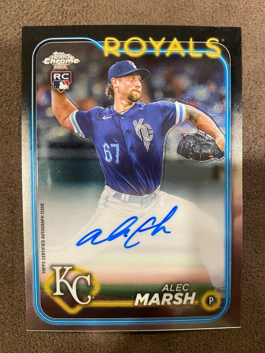 Alec Marsh - 2024 Topps Chrome - Base AUTO - Royals