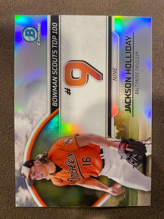 Jackson Holliday - 2023 Bowman - Scouts Top 100 - Orioles