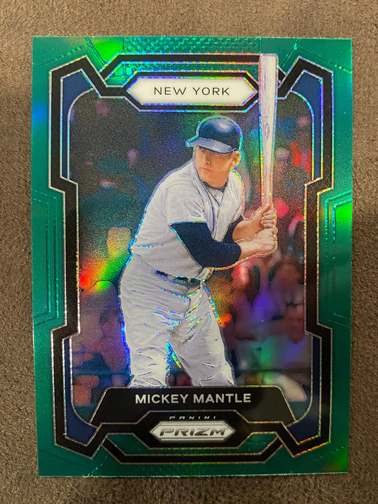 Mickey Mantle - 2024 Panini Prizm - Green Refractor - Yankees