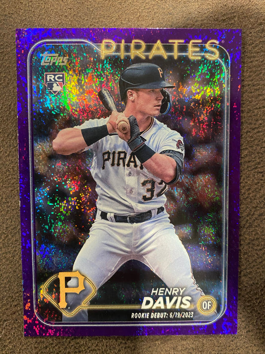 Henry Davis - 2024 Topps Update - Purple Foil /799 - Pirates