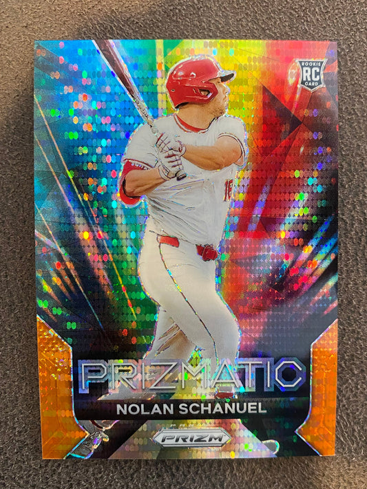 Nolan Schanuel - 2024 Panini Prizm - Prizmatic Orange Pular /399 - Angels