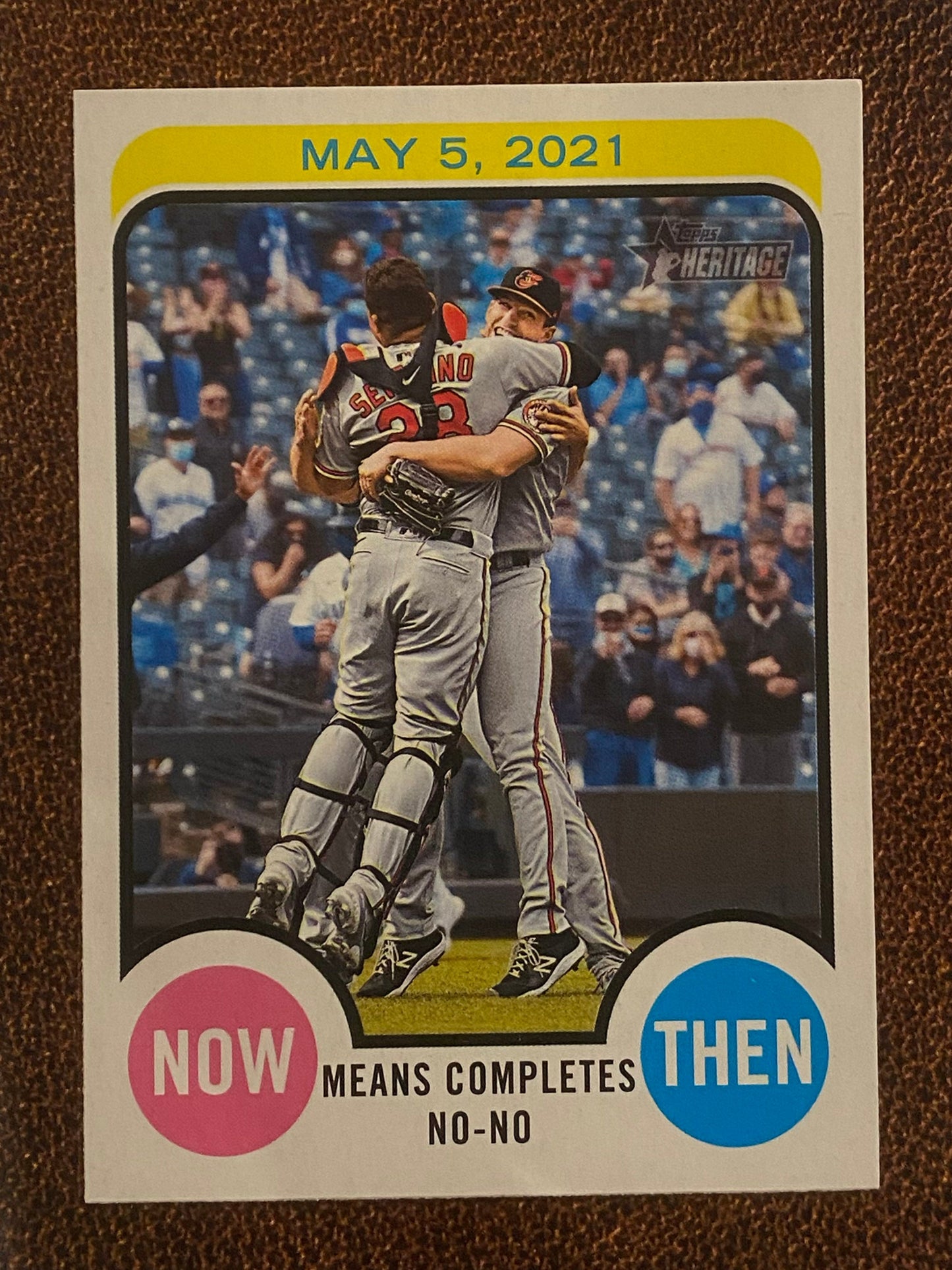 John Means - 2022 Topps Heritage High Number - Now & Then - Orioles