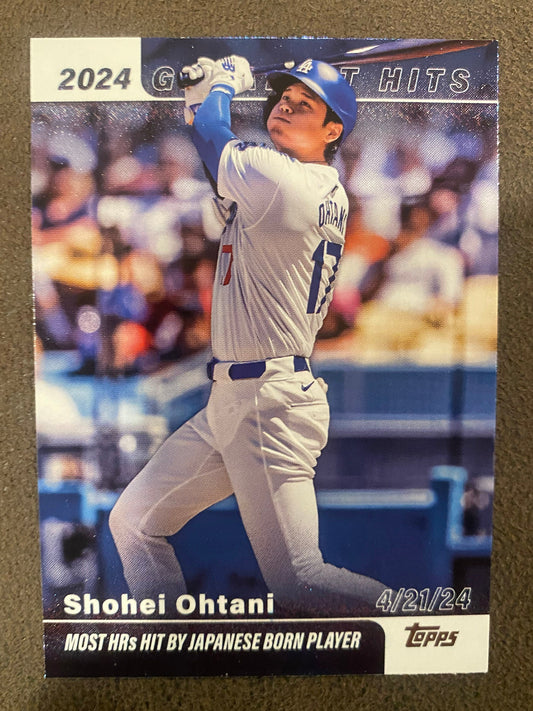 Shohei Ohtani - 2025 Topps Series 1 - 2024 Greatest Hits (GH-8) - Dodgers