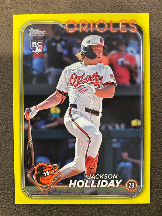 Jackson Holiday - 2024 Topps Update - Yellow RC - Orioles