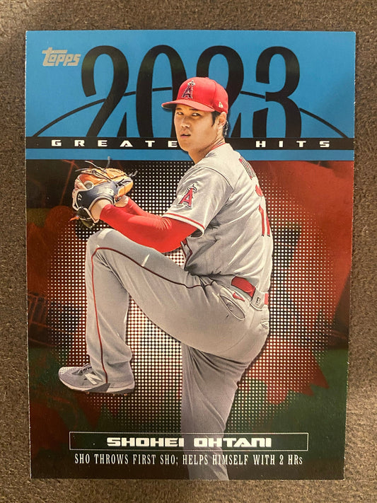 Shohei Ohtanti - 2024 Topps Series 1 - Greatest Hits BLUE parallel - Angels