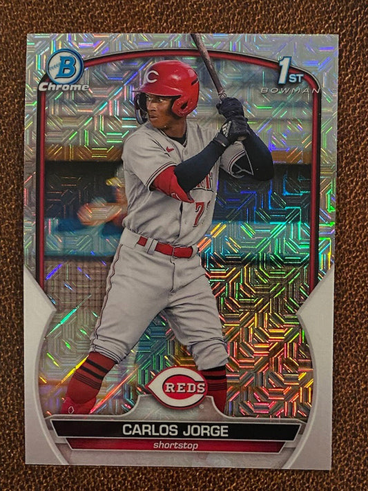 Carlos Jorge - 2023 Bowman - Mega Box Mojo Refractor - Reds