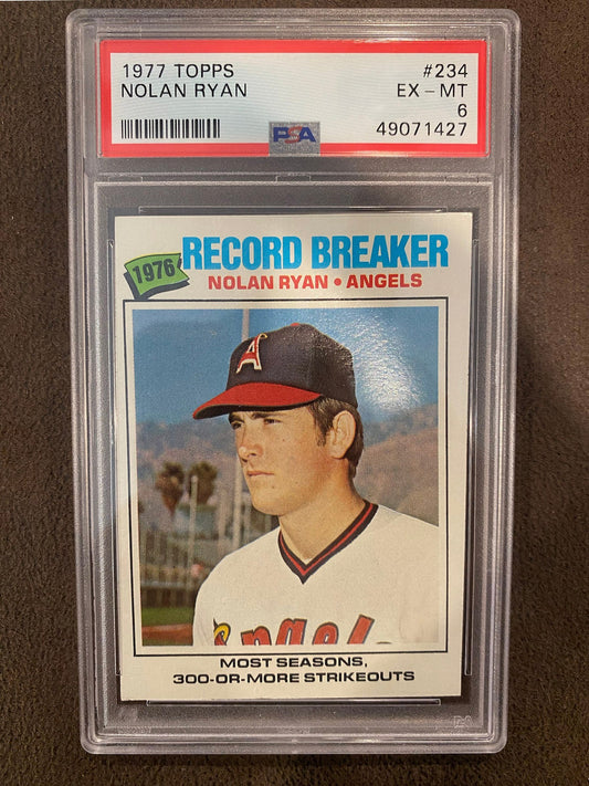 Nolan Ryan - 1977 Topps - Record Breaker PSA 6 - Angels