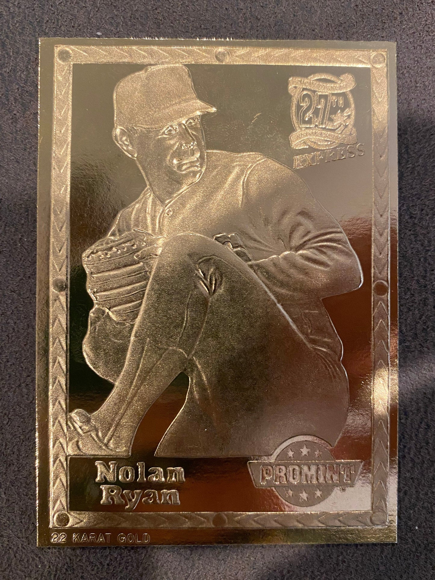 Nolan Ryan - 1993 Pro Mint - 22 Karat Gold Foil Plated - Rangers
