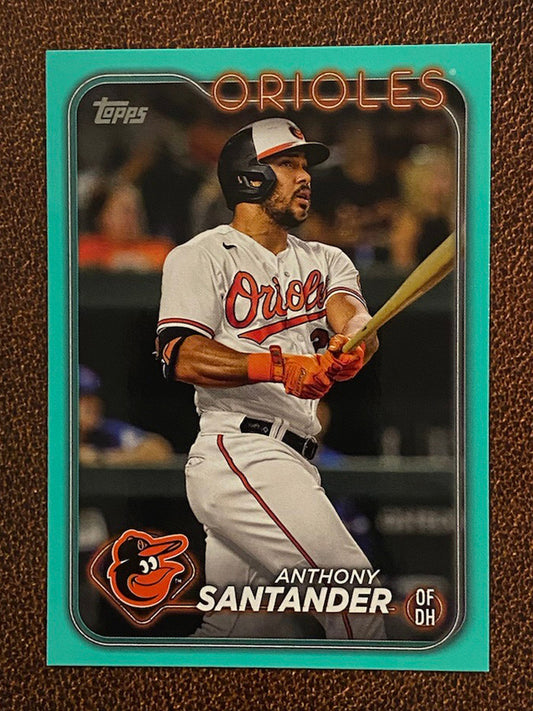 Anthony Santander - 2024 Topps Series 2 - Aqua Parallel - Orioles