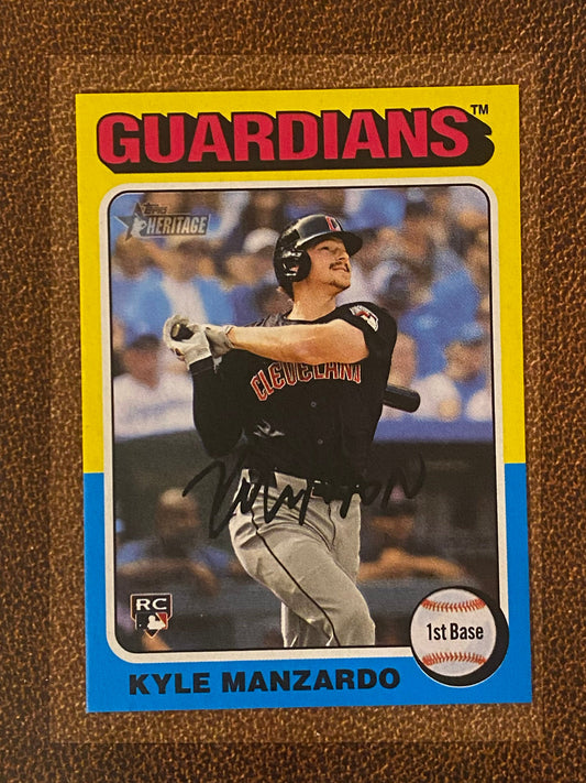 Kyle Manzardo - 2024 Topps Heritage High Number - Mini - Guardians