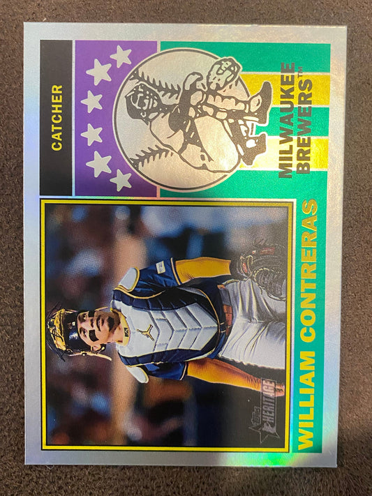 William Contreras - 2025 Topps Heritage - Player Icon Holographic - Brewers