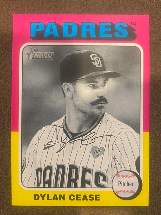 Dylan Cease - 2024 Topps Heritage High Number - Black and White - Padres