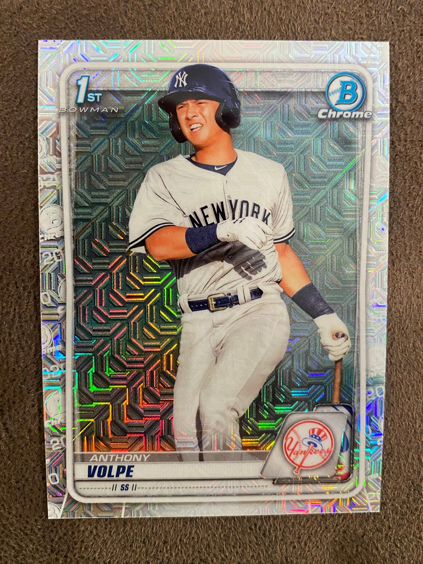 Anthony Volpe - 2020 Bowman - 1st Bowman Mojo Refractor - Yankees