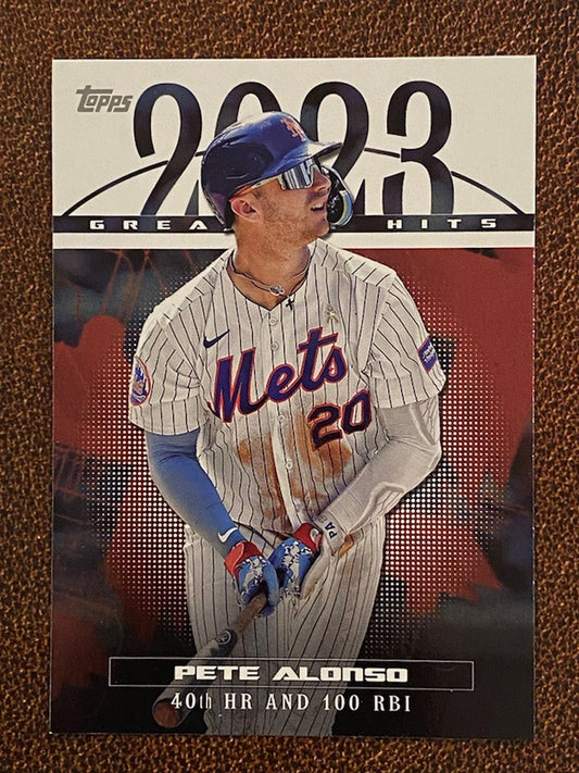 Pete Alonso - 2024 Topps Series 1 - Greatest Hits - Mets