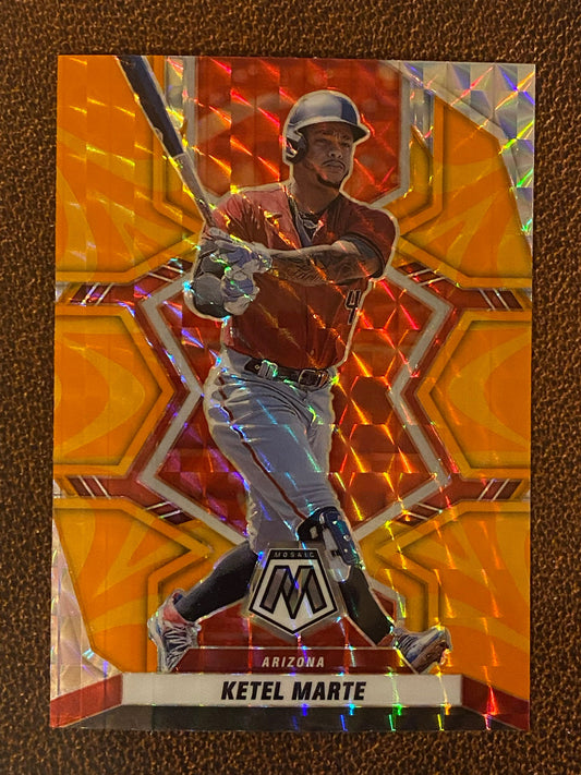Ketel Marte - 2022 Mosaic - Orange Reactive - Diamondbacks