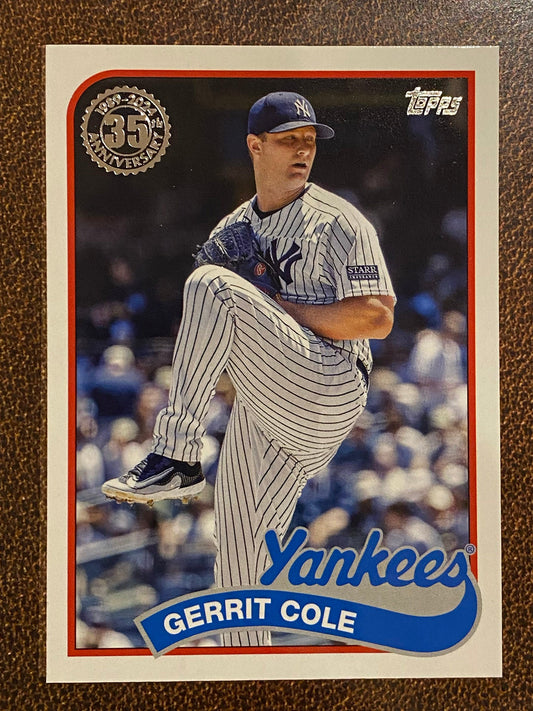 Gerrit Cole - 2024 Topps Series1 - 1989 Inserts - Yankees