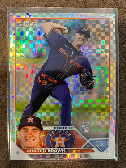 Hunter Brown - 2023 Topps Chrome - Rookie XFractor - Astros