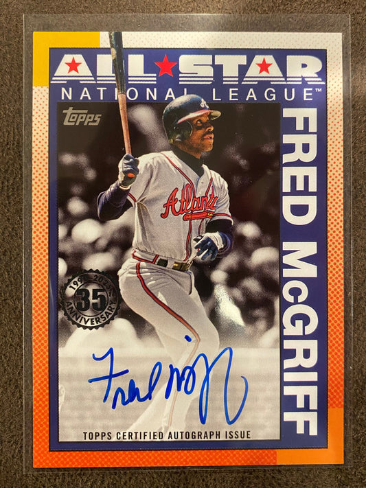Fred McGriff - 2025 Topps Series 2 - 1990 AUTO - Braves