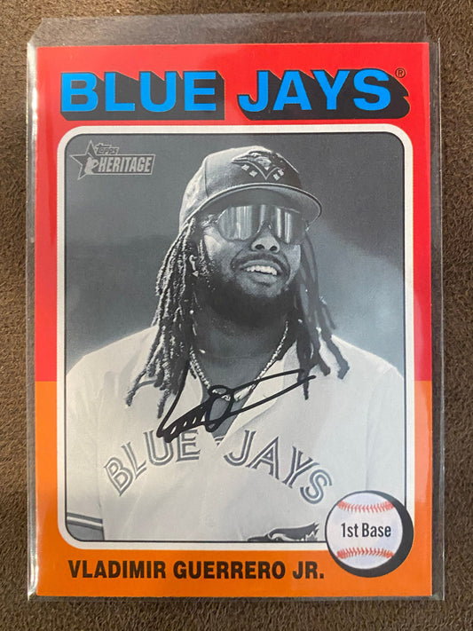 Vladimir Guerrero Jr. - 2024 Topps Heritage High Number - Black and White Parallel - Blue Jays