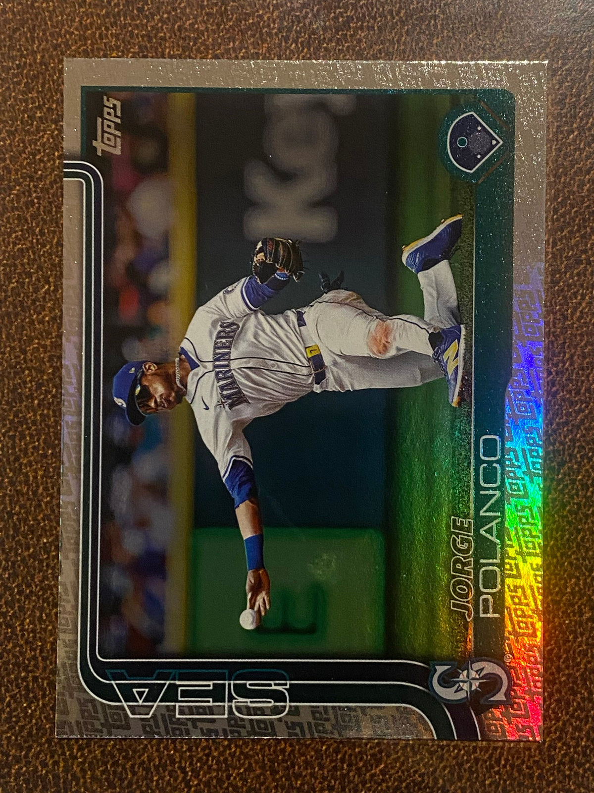 Mariners Border Jorge Polanco - 2025 Topps Series 2 - Fanatics Exclusive Topps Foil Bo ...