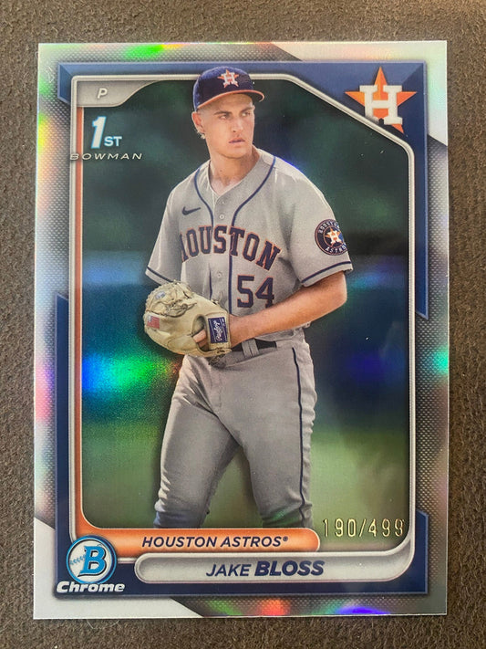 Jake Bloss - 2024 Topps Chrome - 1st Refractor /499 - Astros