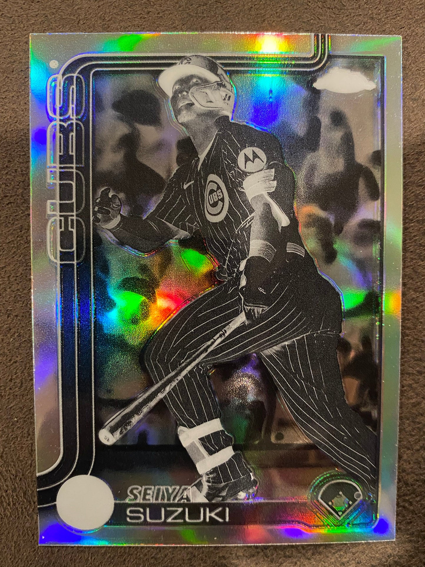 Seita Suzuki - 2025 Topps Chrome - Negative Refractor - Cubs