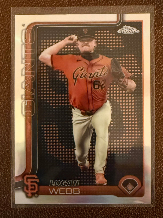 Logan Webb - 2025 Topps Chrome - Logo Lightboard SSP - Giants