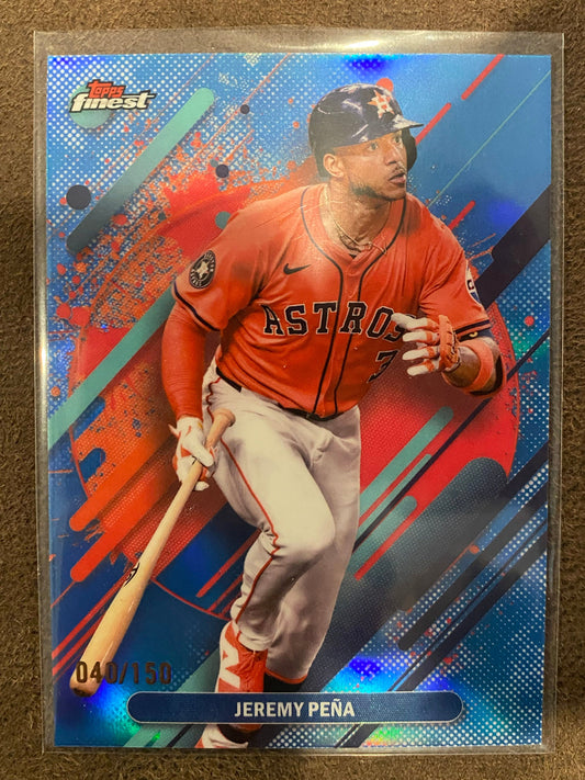 Jeremy Pena - 2025 Topps Finest - Rare Blue /150 - Astros