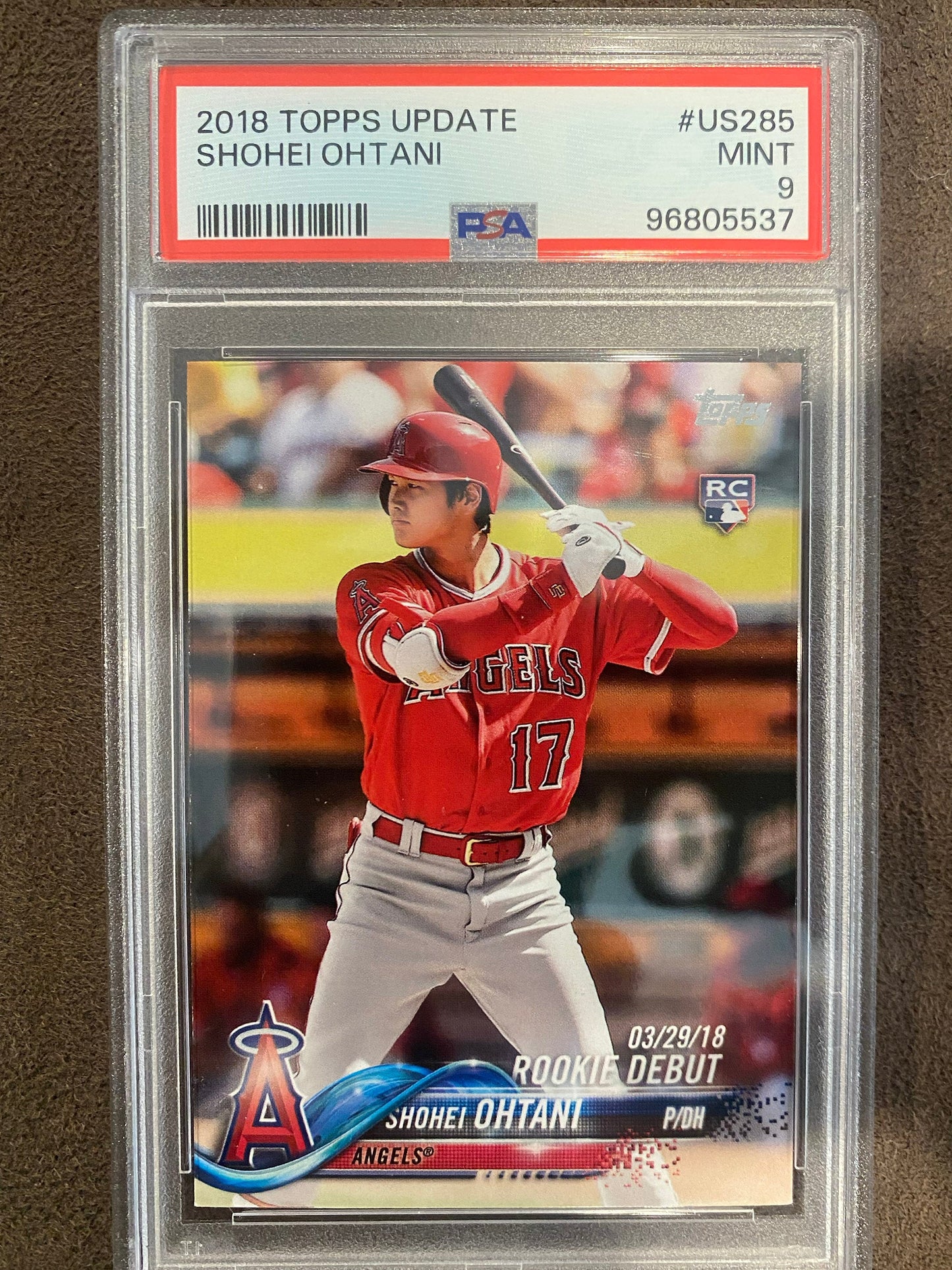Shohei Ohtani - 2018 Topps Update - Rookie Debut (PSA 9) - Angels