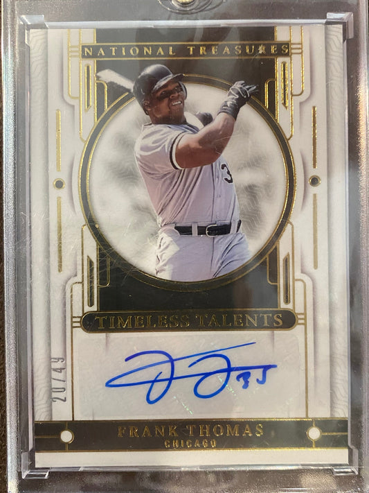 Frank Thomas - 2024 National Treaures - Timeless Talents Signatures /49 AUTO - White Sox