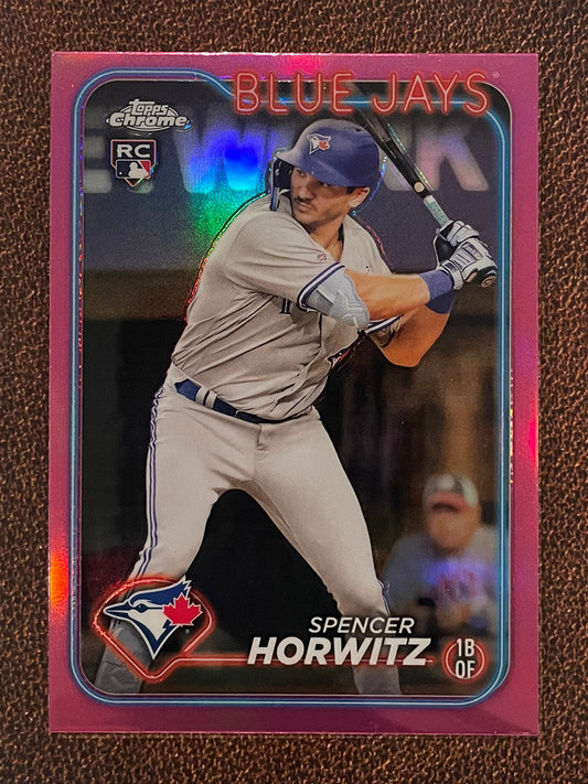 Spencer Horwitz - 2024 Topps Chrome - Pink Refractor - Blue Jays