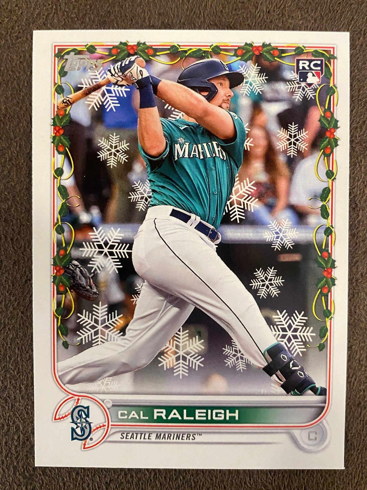 Cal Raleigh - 2022 Topps Holiday - Base Rookies - Mariners