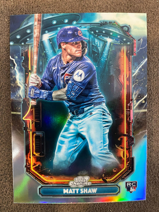 Matt Shaw - 2025 Topps Chrome Cosmic - Extraterrestrial Talent Insert - Cubs