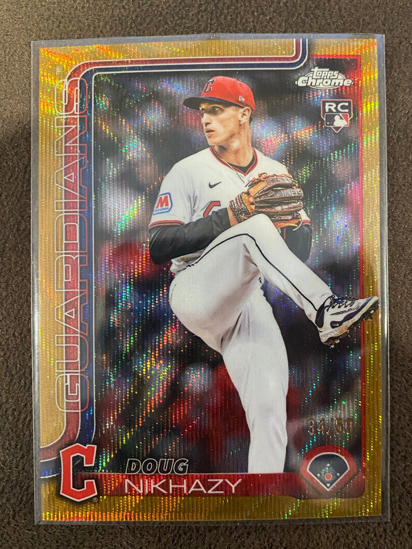 Doug Nikhazy - 2025 Topps Chrome Update - Gold Wave /50 - Guardians