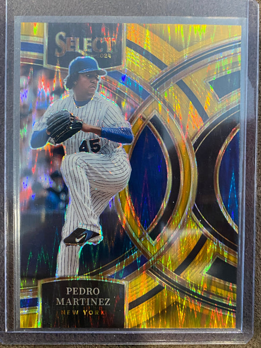 Pedro Martinez - 2024 Panini Select - Premier Level GOLD Flash 01/10 - Mets