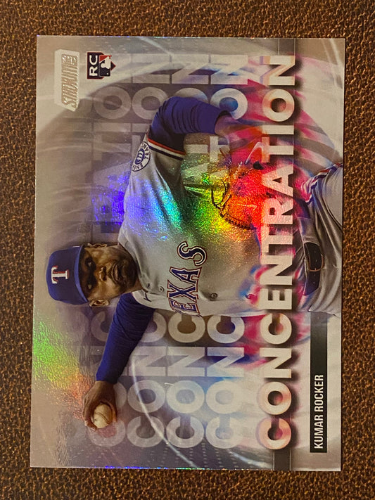 Kumar Rocker - 2025 Topps Stadium Club - Concentration Insert - Rangers