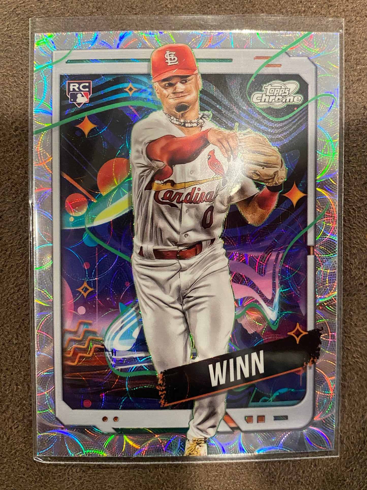 Masyn Winn - 2024 Topps Chrome Cosmic - Rookie Nucleus Refractor - Cardinals