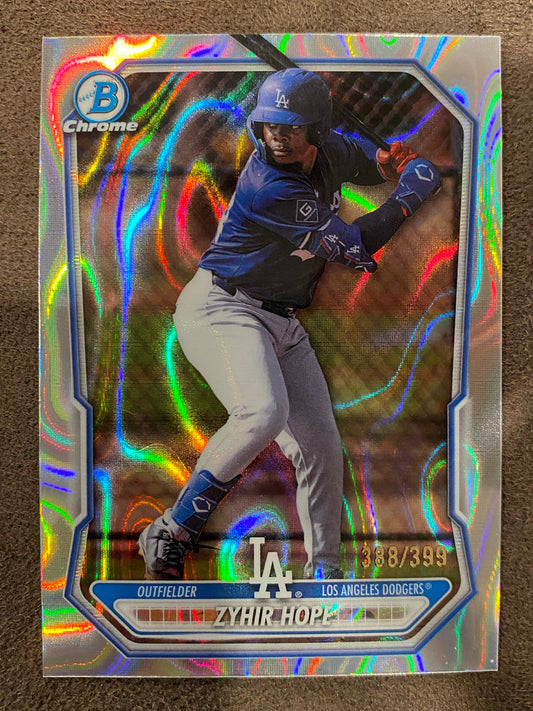 Zyhir Hope - 2026 Bowman - Lava Refractor /399 - Dodgers