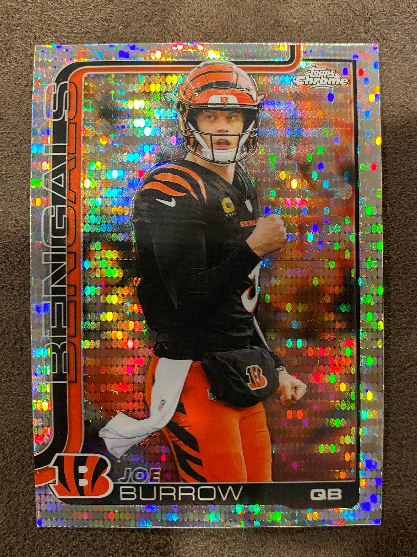 Joe Burrow - 2025 Topps Chrome - Prism Refractor - Bengals
