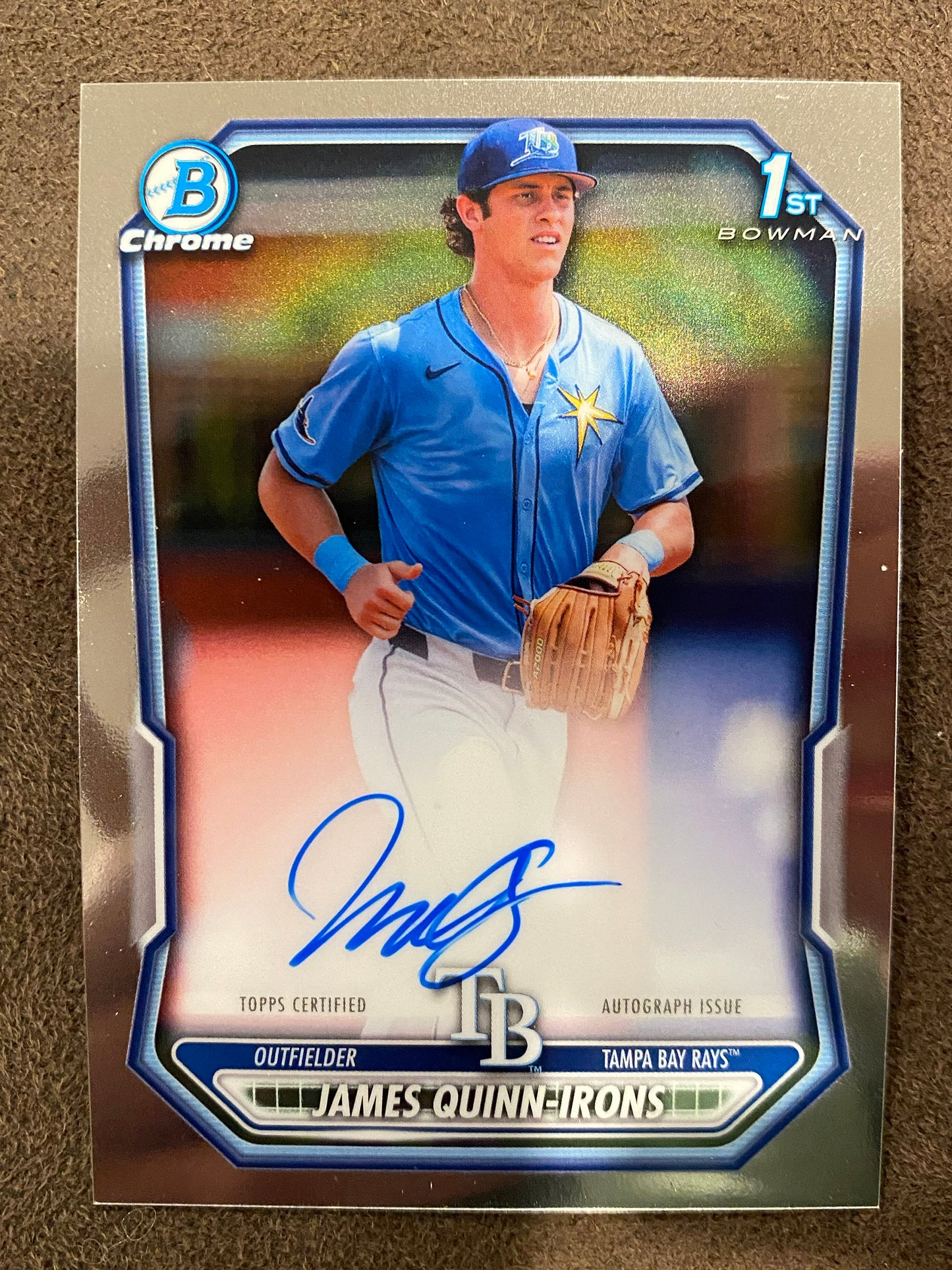 James Quinn Irons - 2026 Bowman - 1st Bowman Chrome AUTO - Rays