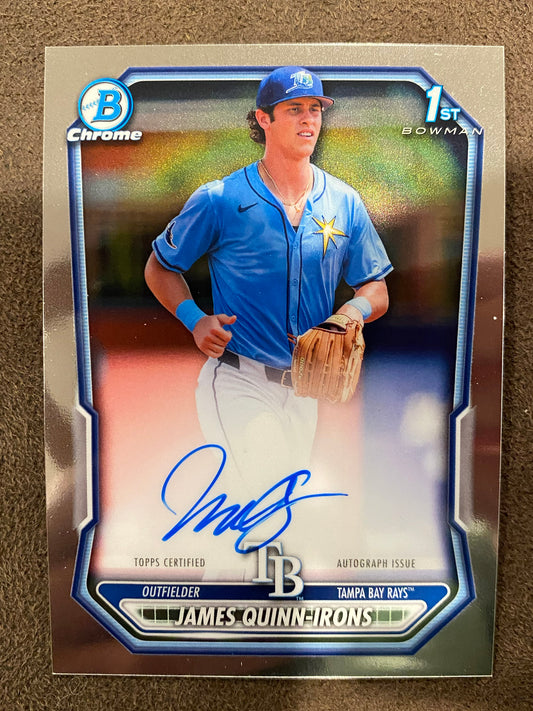 James Quinn Irons - 2026 Bowman - 1st Bowman Chrome AUTO - Rays