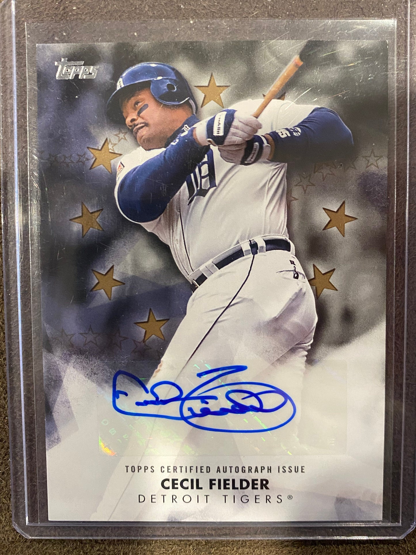 Cecil Fielder - 2024 Topps Series 2 - GOLD Baseball Stars AUTO /50 - Tigers