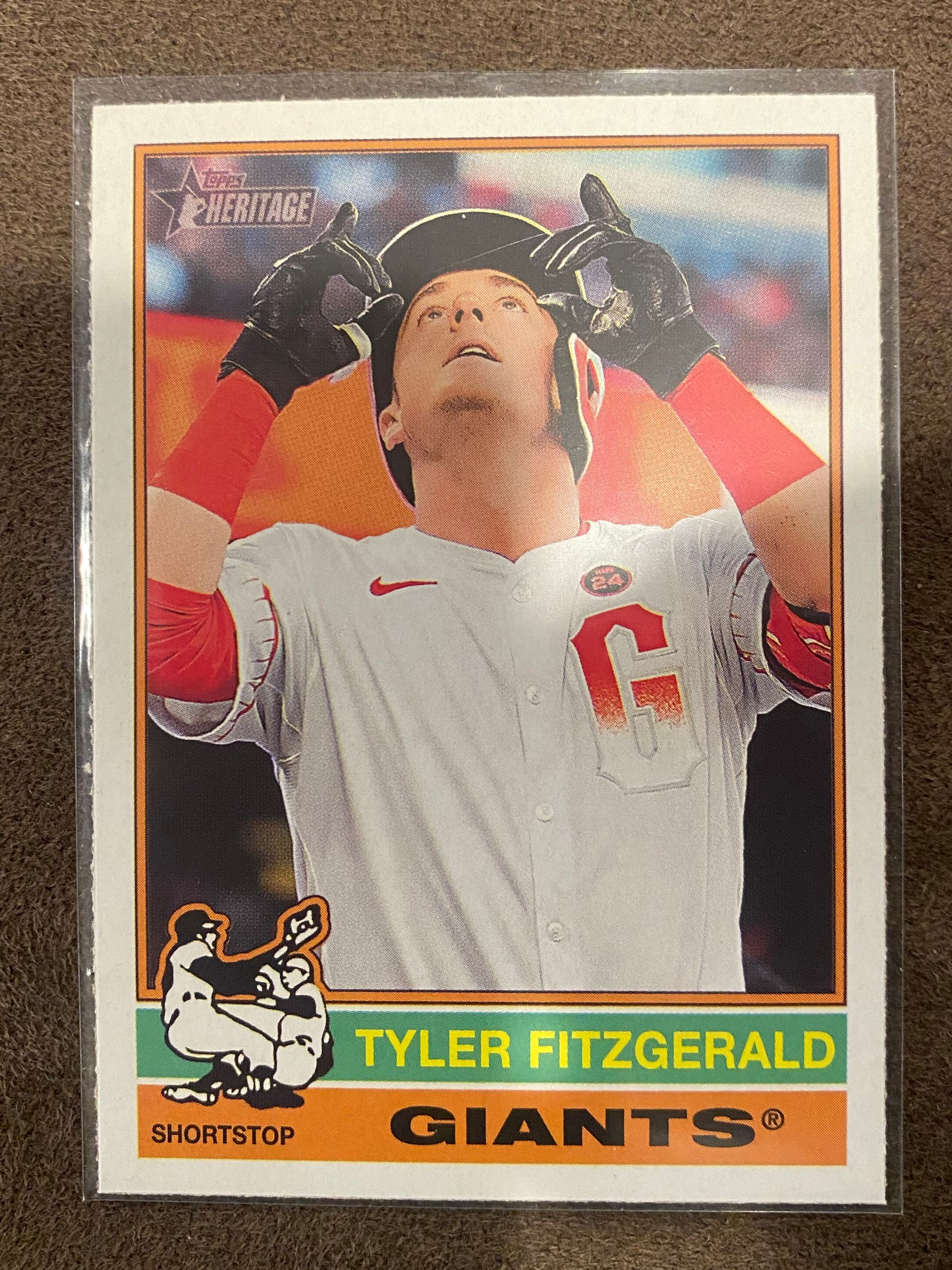 Tyler Fitzgerald - 2025 Topps Heritage - Image Variation - Giants