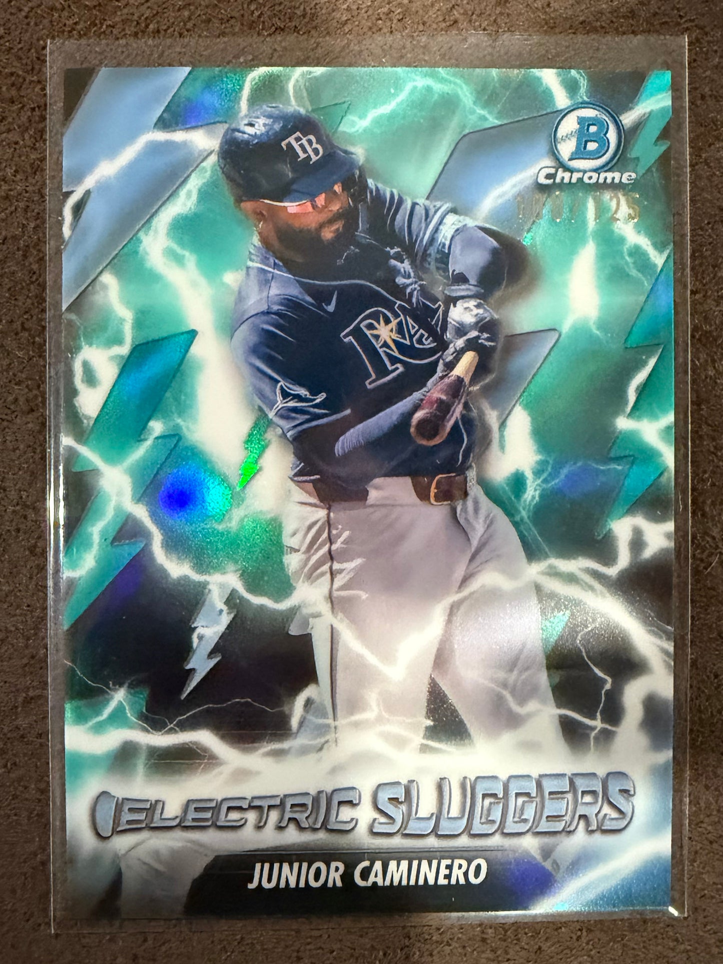 Junior Caminero - 2026 Bowman - AQUA Electric Sluggers /125 - Rays