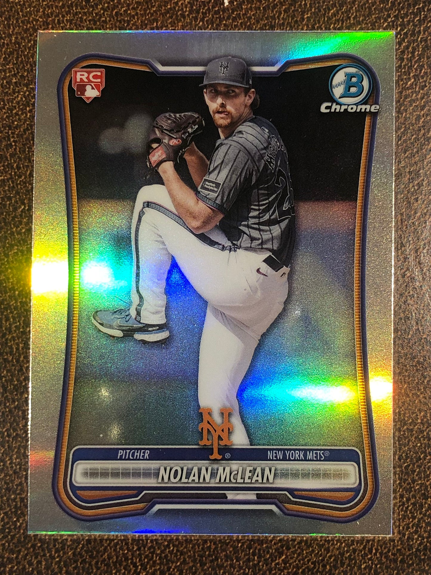 Nolan McLean - 2026 Bowman - Red Rookie Refractor - Mets