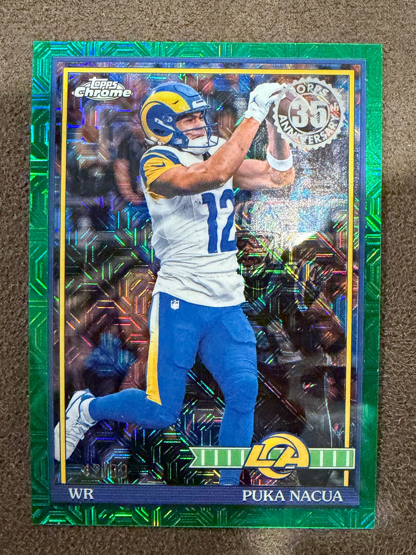 Puka Nacua - 2026 Topps Flagship - GREEN MOJO /99 - Rams