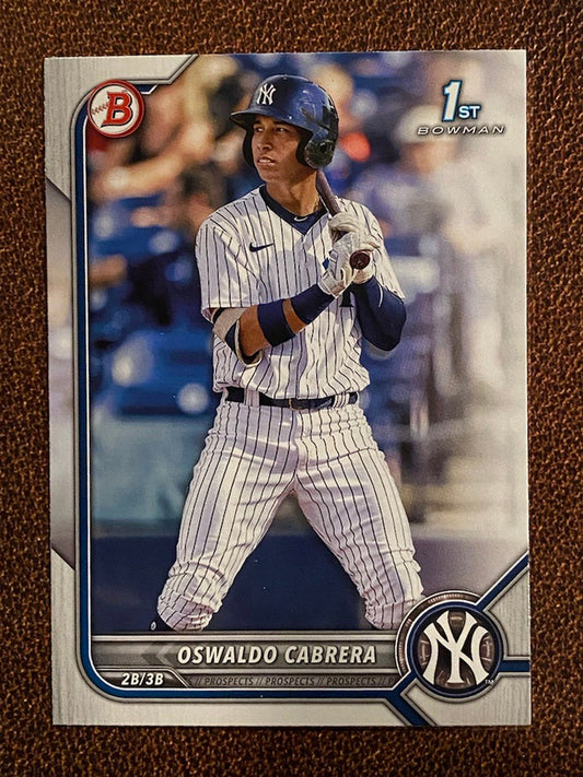 Oswaldo Cabrera - 2022 Bowman - 1st Paper - Yankees